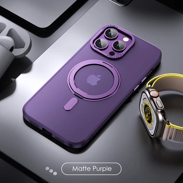 360° Rotating Magnetic Ring iPhone Case