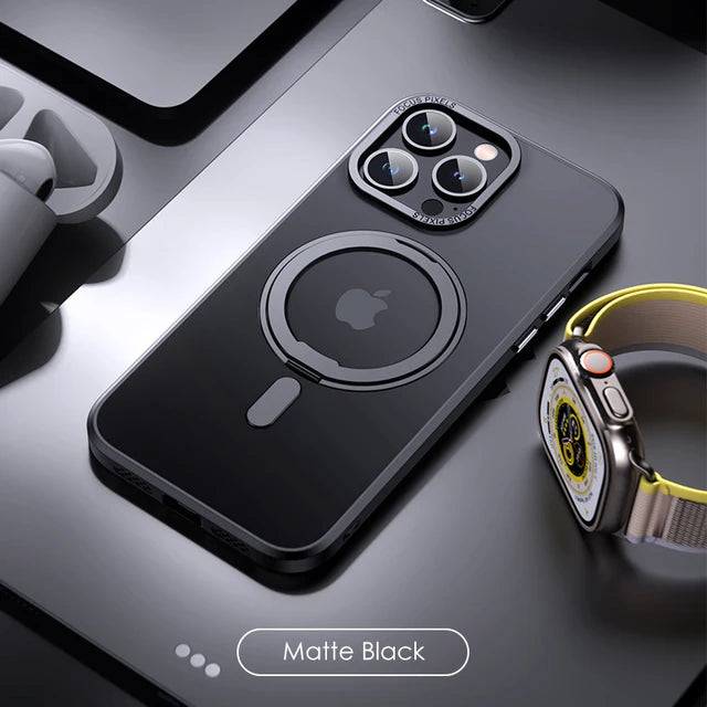 360° Rotating Magnetic Ring iPhone Case